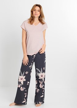 Piżama z szerokimi spodniami ze sklepu bonprix w kategorii Piżamy damskie - zdjęcie 170741355