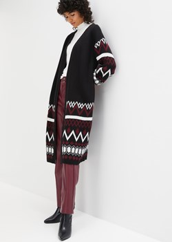 Długi sweter norweski bez zapięcia ze sklepu bonprix w kategorii Swetry damskie - zdjęcie 170741729