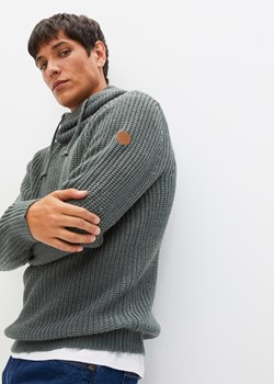 Sweter z golfem, z poliestru z recyklingu ze sklepu bonprix w kategorii Swetry męskie - zdjęcie 170741855