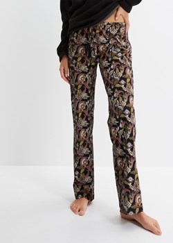 Spodnie do spania z wiązanym paskiem ze sklepu bonprix w kategorii Piżamy damskie - zdjęcie 170741939