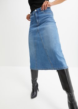 Spódnica dżinsowa ze stretchem, High Waist ze sklepu bonprix w kategorii Spódnice - zdjęcie 170742027