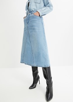 Spódnica dżinsowa ze stretchem, High Waist ze sklepu bonprix w kategorii Spódnice - zdjęcie 170742028