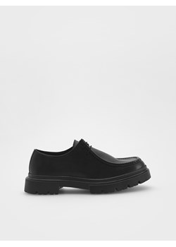 Reserved - Skórzane loafersy - czarny ze sklepu Reserved w kategorii Półbuty męskie - zdjęcie 170742745