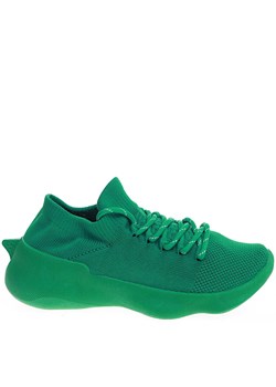 Zielone wkładane buty sportowe /E3-3 15918 T195/ ze sklepu Pantofelek24.pl w kategorii Buty sportowe damskie - zdjęcie 170744456