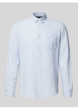 Koszula casualowa o kroju regular fit z fakturowanym wzorem ze sklepu Peek&Cloppenburg  w kategorii Koszule męskie - zdjęcie 170749316