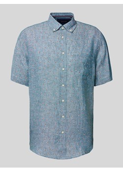 Koszula casualowa z lnu z kołnierzykiem typu button down ze sklepu Peek&Cloppenburg  w kategorii Koszule męskie - zdjęcie 170749398