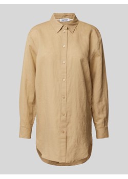 Bluzka lniana z listwą guzikową na całej długości ze sklepu Peek&Cloppenburg  w kategorii Koszule damskie - zdjęcie 170749437