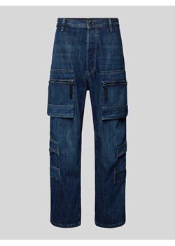 Spodnie cargo o kroju relaxed fit z imitacji denimu ze sklepu Peek&Cloppenburg  w kategorii Jeansy męskie - zdjęcie 170749496