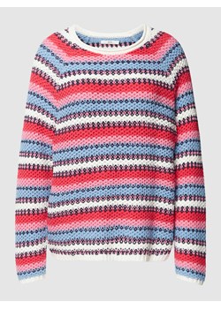 Sweter z dzianiny z okrągłym dekoltem model ‘STYLE.LIZ’ ze sklepu Peek&Cloppenburg  w kategorii Swetry damskie - zdjęcie 170749729