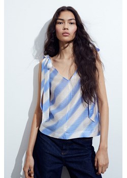 H & M - Top z wiązanymi ramiączkami - Beżowy ze sklepu H&M w kategorii Bluzki damskie - zdjęcie 170749836