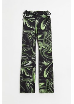 H & M - Wzorzyste spodnie z wycięciami - Czarny ze sklepu H&M w kategorii Spodnie damskie - zdjęcie 170749879