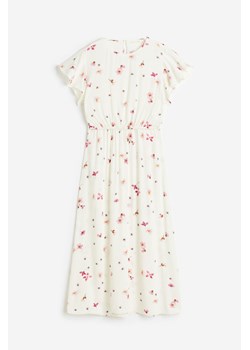 H & M - MAMA Krepowana sukienka dla karmiącej - Biały ze sklepu H&M w kategorii Sukienki ciążowe - zdjęcie 170749915