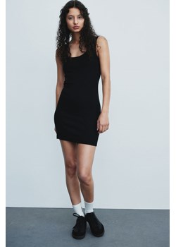 H & M - Sukienka bodycon w prążki - Czarny ze sklepu H&M w kategorii Sukienki - zdjęcie 170749946