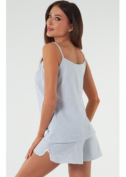 Piżama damska wąskie ramiączko i krótkie spodnie jasnoszara Fifi, Kolor jasny szary, Rozmiar M, Italian Fashion ze sklepu Primodo w kategorii Piżamy damskie - zdjęcie 170750768