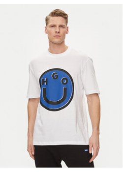 Hugo T-Shirt Nimper 50513189 Biały Regular Fit ze sklepu MODIVO w kategorii T-shirty męskie - zdjęcie 170752356
