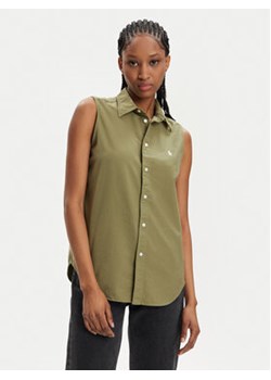 Polo Ralph Lauren Koszula 211906512003 Zielony Regular Fit ze sklepu MODIVO w kategorii Koszule damskie - zdjęcie 170752699