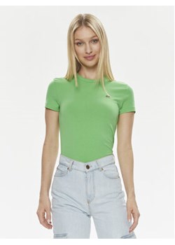 Lacoste T-Shirt TF7218 Zielony Slim Fit ze sklepu MODIVO w kategorii Bluzki damskie - zdjęcie 170752888