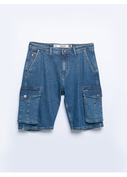Szorty męskie jeansowe z naszytymi kieszeniami niebieskie Morris 522 ze sklepu Big Star w kategorii Spodenki męskie - zdjęcie 170753206
