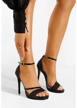 Czarne sandały na szpilce Karmia V3 ze sklepu Zapatos w kategorii Sandały damskie - zdjęcie 170753425