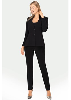 Kostium Sylvia czarny ze spodniami ze sklepu Tomasz Sar w kategorii Komplety i garnitury damskie - zdjęcie 170754666