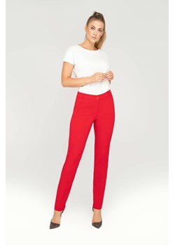 Spodnie klasyczne zwężane czerwone ze sklepu Tomasz Sar w kategorii Spodnie damskie - zdjęcie 170754897