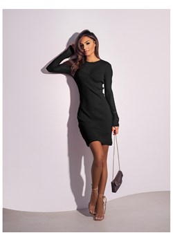 Dopasowana sukienka z tiulowymi rękawami DOVE -czarna ze sklepu magmac.pl w kategorii Sukienki - zdjęcie 170755476