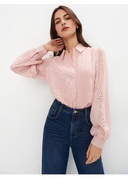 Mohito - Pudrowa koszula z haftem - różowy ze sklepu Mohito w kategorii Koszule damskie - zdjęcie 170756218