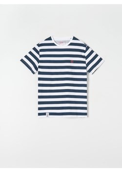 Sinsay - Koszulka w paski - niebieski ze sklepu Sinsay w kategorii T-shirty męskie - zdjęcie 170757257