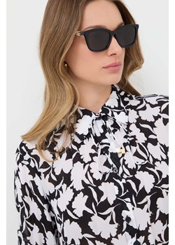 Gucci okulary przeciwsłoneczne damskie kolor czarny ze sklepu ANSWEAR.com w kategorii Okulary przeciwsłoneczne damskie - zdjęcie 170758677