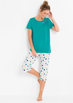 Piżama ze spodniami 3/4 ze sklepu bonprix w kategorii Piżamy damskie - zdjęcie 170766537