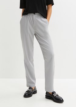 Spodnie biznesowe z wygodnym paskiem ze sklepu bonprix w kategorii Spodnie damskie - zdjęcie 170766776