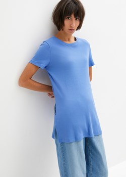 Długi shirt z rozcięciem ze sklepu bonprix w kategorii Bluzki damskie - zdjęcie 170766855
