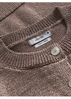 Reserved - Sweter z krótkim rękawem - złoty ze sklepu Reserved w kategorii Swetry damskie - zdjęcie 170767147