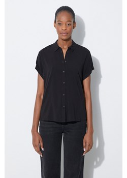 Samsoe Samsoe koszula MAJAN damska kolor czarny regular z kołnierzykiem klasycznym F19123672 ze sklepu PRM w kategorii Koszule damskie - zdjęcie 170769628