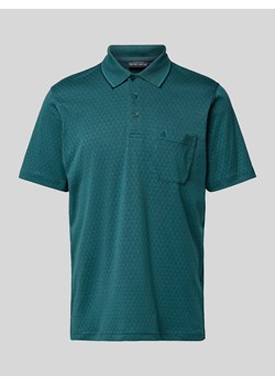 Koszulka polo o kroju regular fit ze wzorem na całej powierzchni ze sklepu Peek&Cloppenburg  w kategorii T-shirty męskie - zdjęcie 170772156