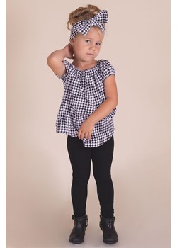 Legginsy bawełniane dla dziewczynki czarne ze sklepu 5.10.15 w kategorii Spodnie dziewczęce - zdjęcie 170772397