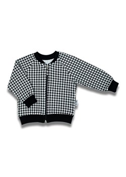 Bluza dresowa czarno-biała w pepitkę ze sklepu 5.10.15 w kategorii Bluzy dziewczęce - zdjęcie 170772429