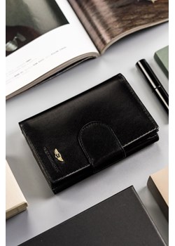 Peterson skórzany, średni portfel damski na zatrzask- czarny ze sklepu 5.10.15 w kategorii Portfele damskie - zdjęcie 170772549