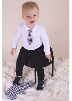 Eleganckie body bawełniane dla chłopca z długim rękawem ze sklepu 5.10.15 w kategorii Body niemowlęce - zdjęcie 170772637