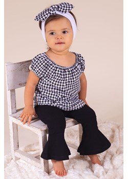Legginsy dzwony niemowlęce dla dziewczynki czarne ze sklepu 5.10.15 w kategorii Legginsy niemowlęce - zdjęcie 170772687