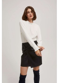 Kremowa żakardowa bluzka damska z długim rękawem ze sklepu 5.10.15 w kategorii Bluzki damskie - zdjęcie 170772689
