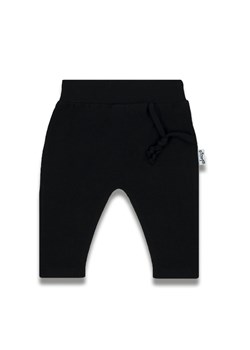 Spodnie bawełniane dla dziewczynki czarne ze sklepu 5.10.15 w kategorii Legginsy niemowlęce - zdjęcie 170772748