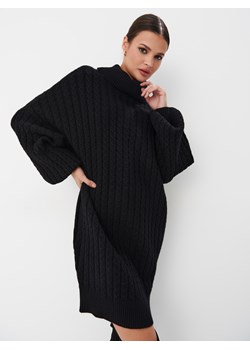 Mohito - Swetrowa sukienka mini z wiskozą - czarny ze sklepu Mohito w kategorii Sukienki - zdjęcie 170779316