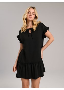 Sinsay - Sukienka mini z falbanami - czarny ze sklepu Sinsay w kategorii Sukienki - zdjęcie 170780309
