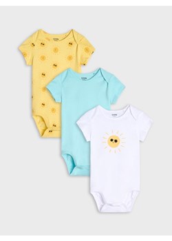 Sinsay - Body 3 pack - żółty ze sklepu Sinsay w kategorii Body niemowlęce - zdjęcie 170780347
