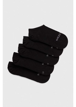 Skechers skarpetki 5-pack kolor czarny ze sklepu ANSWEAR.com w kategorii Skarpetki damskie - zdjęcie 170780728
