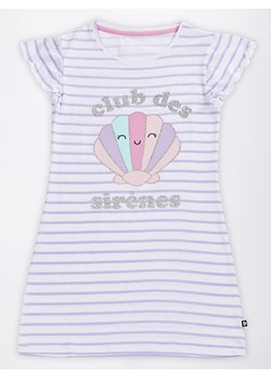 mon P´tit Dodo Koszula nocna w kolorze fioletowo-białym ze sklepu Limango Polska w kategorii Piżamy dziecięce - zdjęcie 170783557