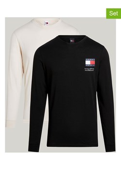 TOMMY JEANS Koszulki (2 szt.) w kolorze czarnym i kremowym ze sklepu Limango Polska w kategorii T-shirty męskie - zdjęcie 170784117