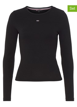 TOMMY JEANS Koszulki (2 szt.) w kolorze czarnym i białym ze sklepu Limango Polska w kategorii Bluzki damskie - zdjęcie 170784127