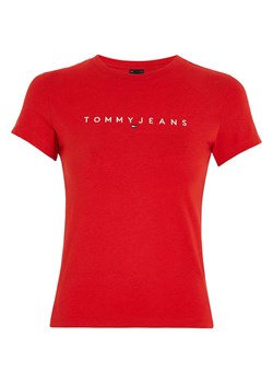 TOMMY JEANS Koszulka w kolorze czerwonym ze sklepu Limango Polska w kategorii Bluzki damskie - zdjęcie 170784186
